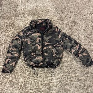 Ciso Camouflage Puffer Jacket